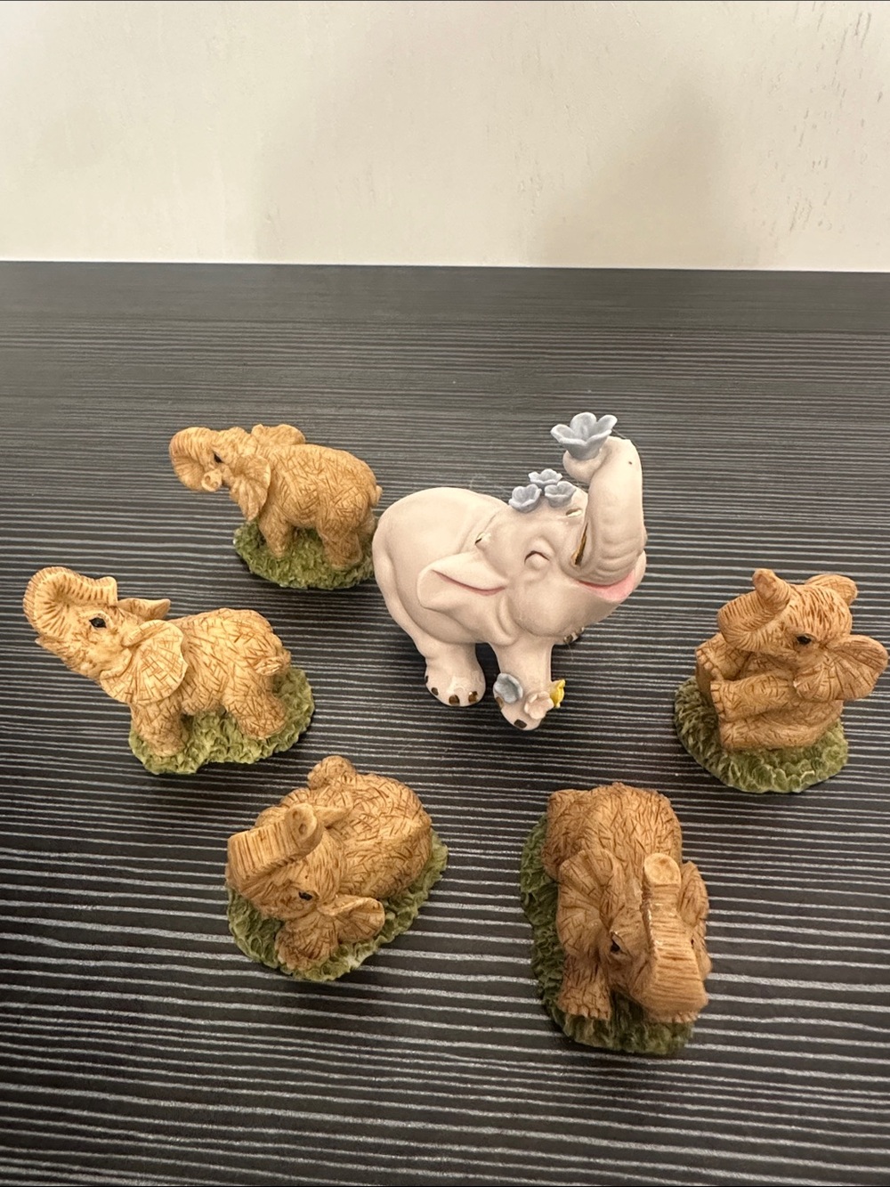 Elephant Figurine Set of 6